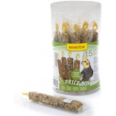 Coffret Promo de 15 bâtonnets de graines pour grandes perruches - Benelux à 13,95 € - Kinlys - 16250 - Snacks