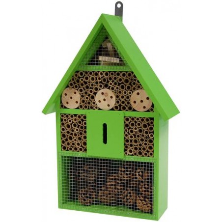 Hôtel d'insectes en bois vert clair - Benelux à 15,95 € - Kinlys - 17081 - Nichoirs