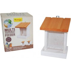 Maison d'alimentation multi feeder simple toit blanche - Benelux à 13,95 € - Kinlys - 17492 - Abris & Mangeoires