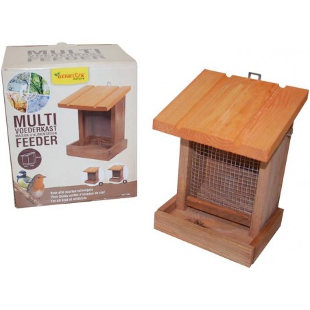 Maison d'alimentation multi feeder simple toit foncée - Benelux à 13,95 € - Kinlys - 17493 - Abris & Mangeoires