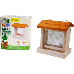 Maison d'alimentation multi feeder double toit blanche - Benelux à 17,95 € - Kinlys - 17494 - Abris & Mangeoires