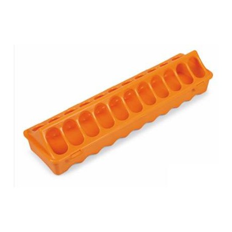 Mangeoire Linéaire au sol orange 40cm - Benelux à 5,90 € - Kinlys - 24357 - Mangeoires