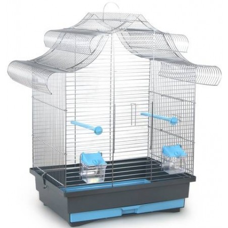 Cage pour Oiseaux Bruno Bleu 64 x 40 x 64 cm à 52,95 € - Kinlys - 15162 - Cages