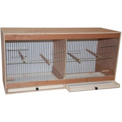 Cage d'élevage en bois 2 compartiments 80x30x40cm à 114,95 € - Kinlys - 14730 - Cages