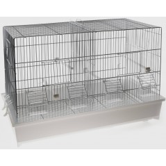 Cage Domus Molinari chromée 65x34x43cm à 60,95 € - Domus Molinari - 1560037 - Cages