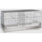 Cage Domus Molinari en plastique 2 compartiments 90x40x43cm