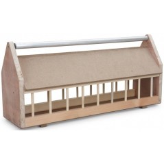 Mangeoire pigeons en bois + rouleau en métal 80cm - Natural à 60,39 € - Natural - 905 - Natural