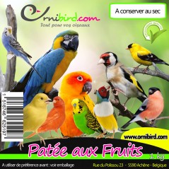 Patée aux Fruits au kg - Ornibird à 6,75 € - Deli Nature - 040525/kg - Patée