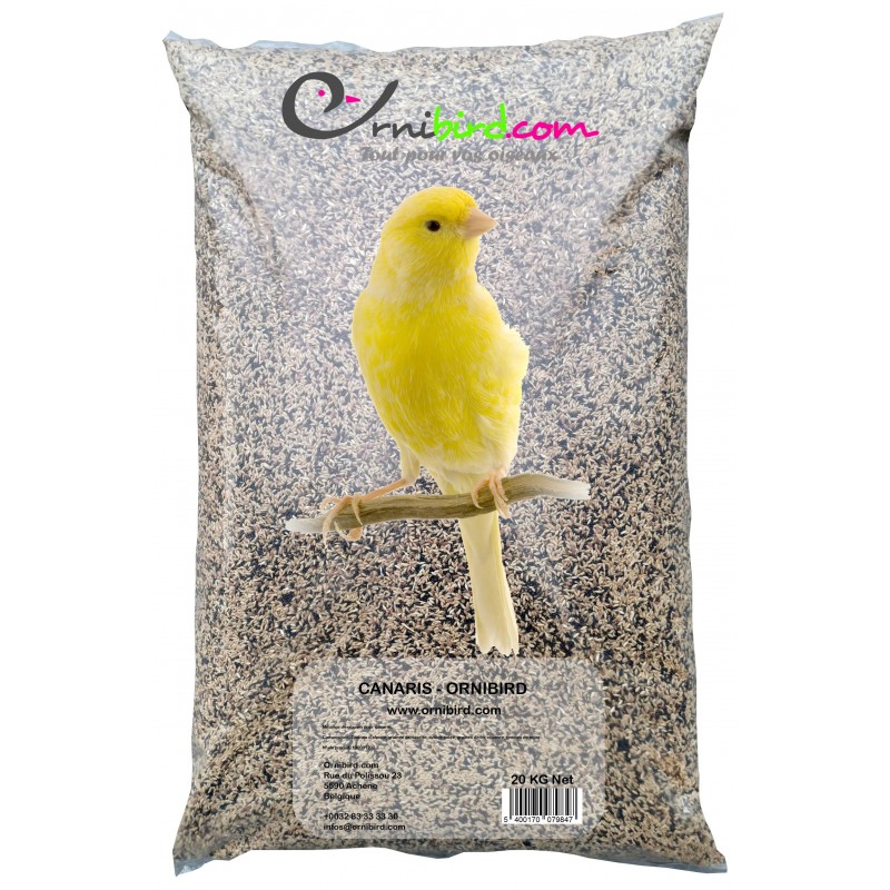 Canaris - Ornibird, mélange pour canaris 20kg