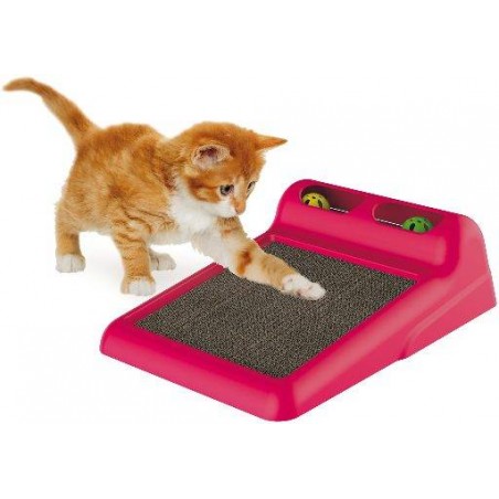 Flipper avec 2 balles et griffoir en carton à 7,95 € - Grizo - 403024001 - Arbre à chat & griffoir