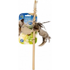 Jouet Canne à Pêche Nature pour Chat à 5,45 € - Duvo + - 1717046 - Natural