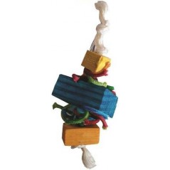 Jouet en bois avec corde perruche 16cm à 3,95 € - Grizo - 122737000 - Jouets