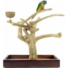 Aire de Jeux en bois de Java avec socle - Small - Back Zoo Nature à 99,95 € - Back Zoo Nature - ZF1112 - Perchoirs