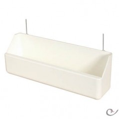 Feeder aviary white with brackets 20x5x6,6cm 14180 2G-R 2,65 € Ornibird