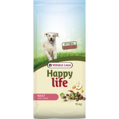 Happy Life Adult Lamb 15kg - Aliment varié à base d'agneau - chiens adultes vitaux à 41,15 € - Versele-Laga - 431101 - Happy ...