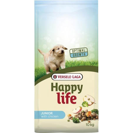 Happy Life Junior Chicken 10kg - Aliment varié à base de poulet - chiots vitaux en croissance à 30,30 € - Versele-Laga - 4310...