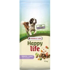 Happy Life Light Senior Chicken 15kg - Aliment à énergie réduite, au poulet - chiens âgés et obèses à 45,65 € - Versele-Laga ...