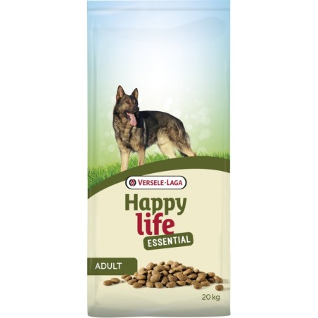 Happy Life Essential 20kg - Croquettes de base pour chiens adultes à 41,35 € - Versele-Laga - 431205 - Happy life