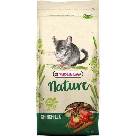 Nature Chinchilla 2,3kg - Mélange varié et riche en fibres pour chinchillas à 11,95 € - Versele-Laga - 461414 - Nature