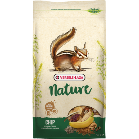 Nature Chip 700gr - Mélange varié et riche en céréales pour écureuils à 7,30 € - Versele-Laga - 461425 - Nature