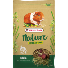 Nature Fibrefood Cavia 1kg - Mélange varié et riche en fibres pour cobayes sensibles à 8,15 € - Versele-Laga - 461429 - Nature