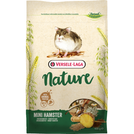Nature Mini Hamster 400gr - Mélange varié et riche en céréales pour hamsters 461420 Versele-Laga 3,75 € Ornibird