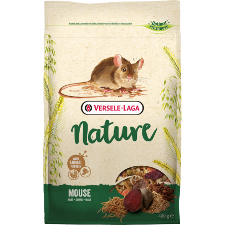 Nature Mouse 400gr - Mélange varié et riche en céréales pour souris à 3,80 € - Versele-Laga - 461421 - Nature