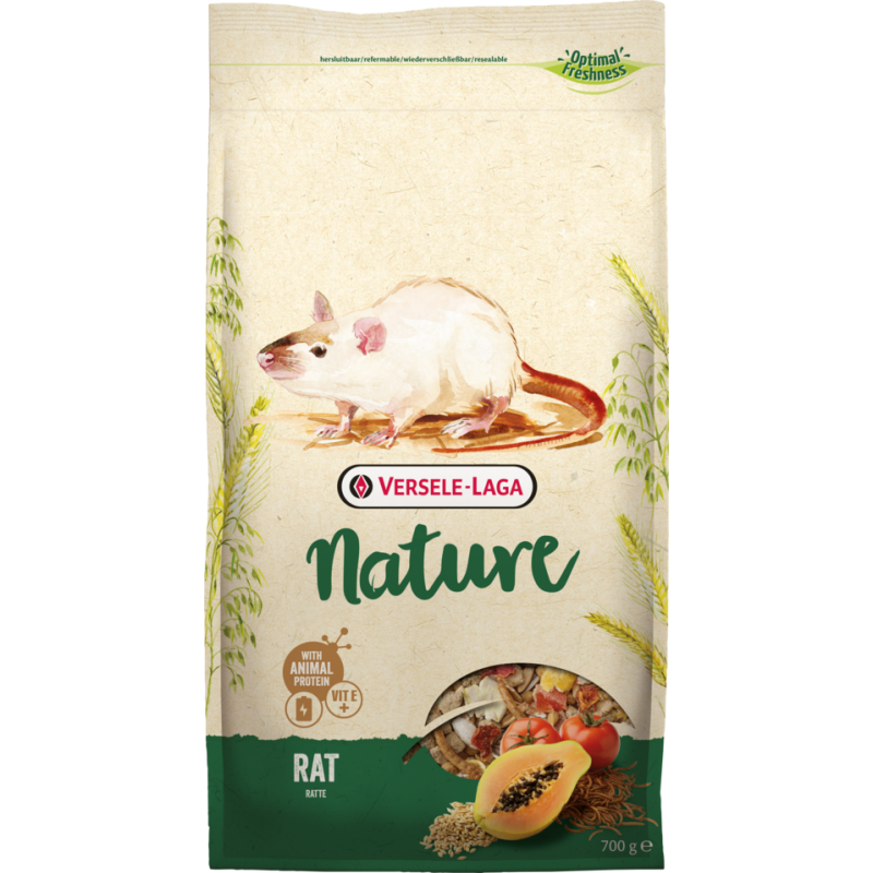 Nature Rat 700gr - Mélange varié et riche en céréales pour rats