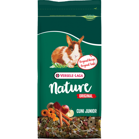 Nature Original Cuni Junio 750gr - Mélange complet enrichi - jeunes lapins (nains) jusqu'à 8 mois à 4,60 € - Versele-Laga - 4...