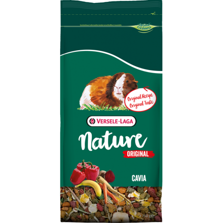 Nature Original Cavia 750gr - Mélange complet enrichi pour cobayes à 4,25 € - Versele-Laga - 461457 - Nature