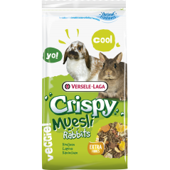 Crispy Muesli Rabbits 10kg - Mélange de qualité, riche en fibres, pour lapins (nains) à 14,90 € - Versele-Laga - 461026 - Crispy
