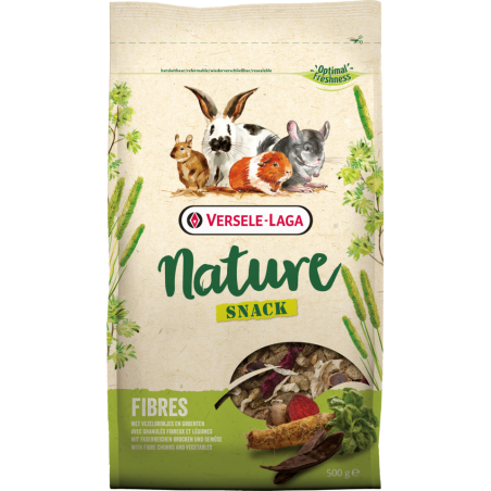 Nature Snack Fibres 500gr - Friandise aux fibres riche et varié à 3,70 € - Versele-Laga - 461440 - Nature