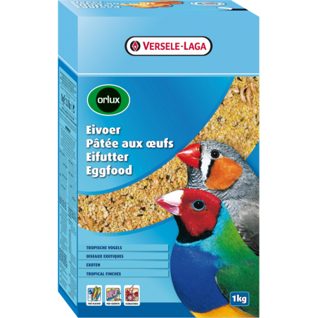 Orlux Pâtée aux Oeufs Sèche Oiseaux Exotiques 1kg - Pour l'élevage de tous les oiseaux exotiques à 6,15 € - Versele-Laga - 42...