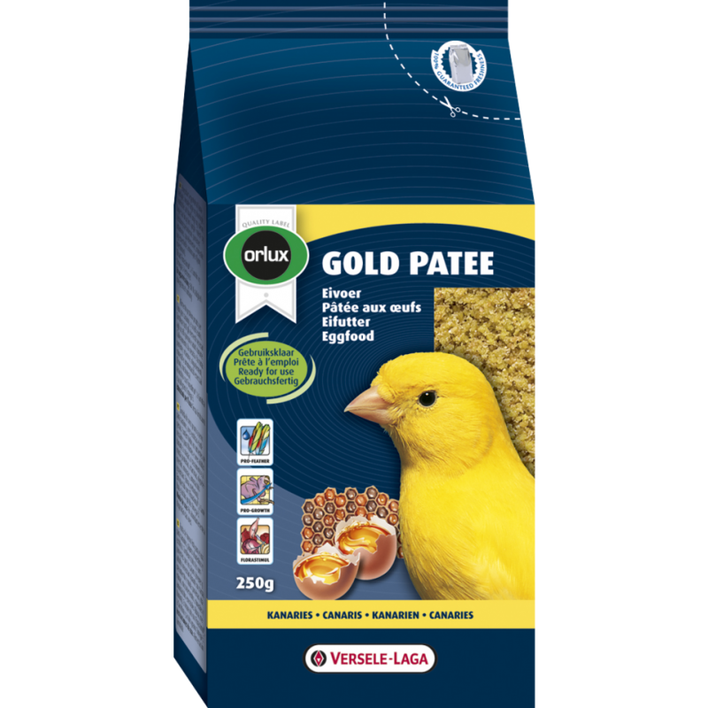 Orlux Gold Patee Canaris 250gr - Pâtée aux oeufs prête à l'emploi - canaris & oiseaux exotiques