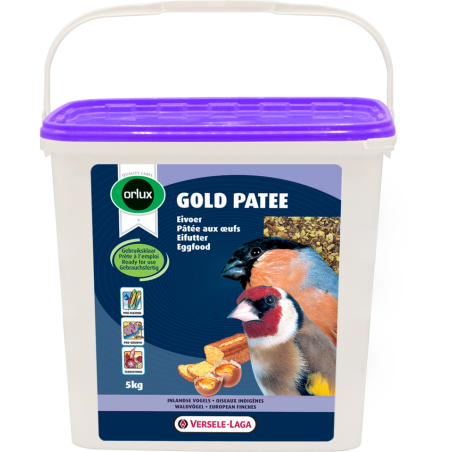 Orlux Gold Patee Oiseaux Indigènes 5kg - Pâtée aux oeufs prête à l'emploi - tous les oiseaux indigènes