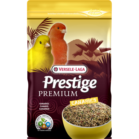 Prestige Premium Canaris 20kg - Mélange de graines enrichi en granulés VAM à 39,75 € - Versele-Laga - 421173 - Prestige Premium