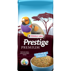 Prestige Premium Oiseaux Exotiques Diamants Australiens 20kg - Mélange de graines enrichi en granulés VAM 421514 Versele-Laga...