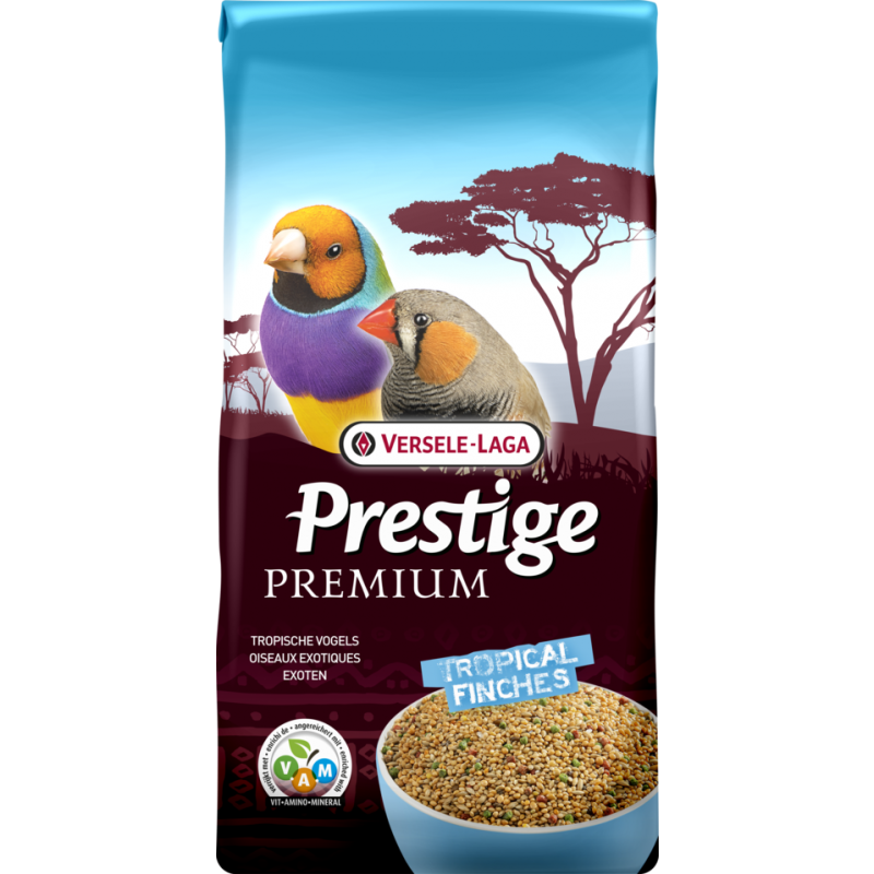 Prestige Premium Oiseaux Exotiques Diamants Australiens 20kg - Mélange de graines enrichi en granulés VAM