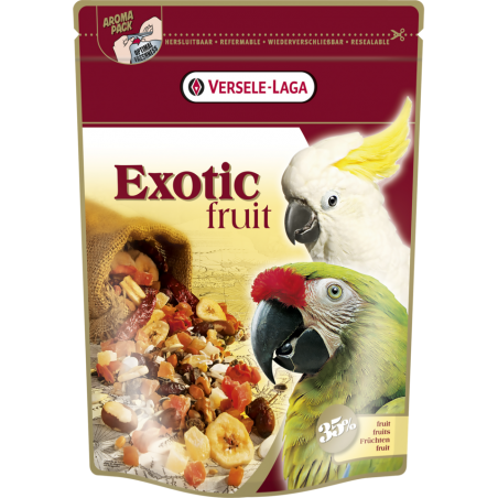 Prestige Premium Perroquets Exotic Fruit Mix 600gr - Mélange de graines, céréales & pièces de fruits pour perroquets à 6,90 €...