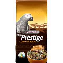 Prestige Loro Parque African Parrot Mix 15kg - Mélange de graines + granulés VAM - Perroquets Africains à 36,70 € - Versele-L...