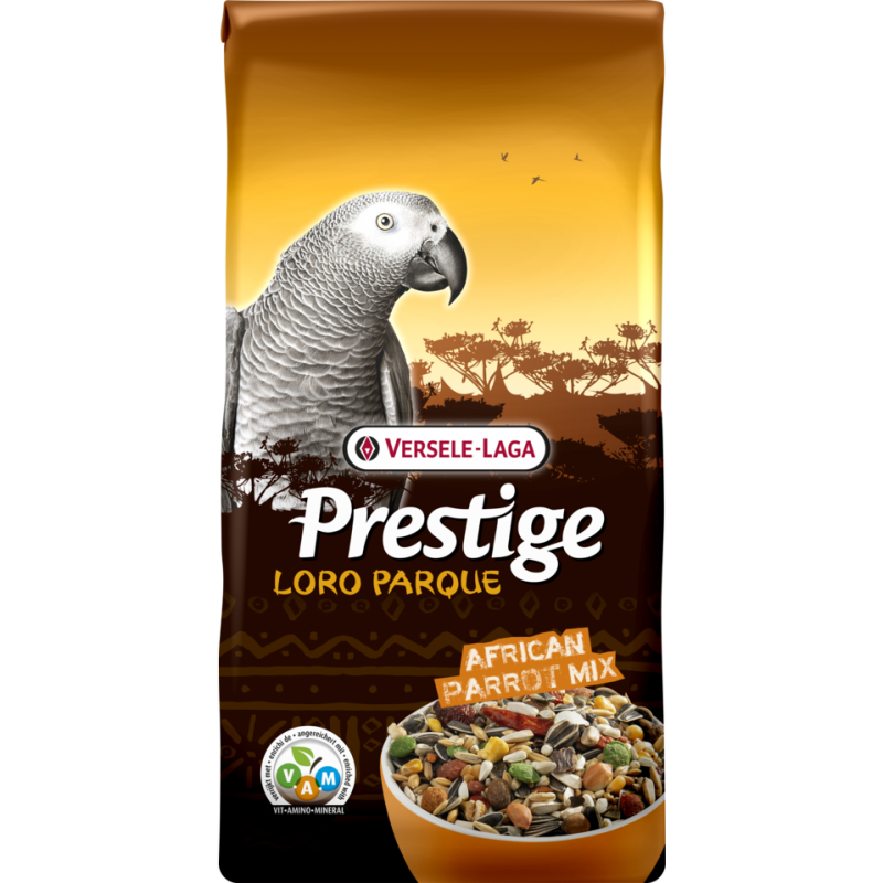 Prestige Loro Parque African Parrot Mix 15kg - Mélange de graines + granulés VAM - Perroquets Africains