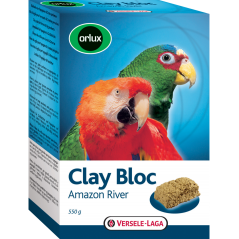 Orlux Clay Bloc Amazon River 550gr - Pierre à picorer à l'argile - grandes perruches & perroquets à 3,55 € - Versele-Laga - 4...