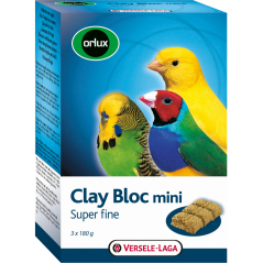 Orlux Clay Bloc Mini 540gr - Brique à picorer canaris, oiseaux exotiques, perruches ondulées à 4,20 € - Versele-Laga - 424100...