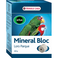 Orlux Mineral Bloc Loro Parque 400gr - Brique à picorer avec du grit - grandes perruches & perroquets à 6,15 € - Versele-Laga...