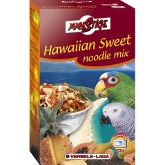 Prestige Hawaiian Sweet Noodlemix 400gr - Mélange de pâtes (micro-ondes) sweet & fruity pour perroquets à 8,35 € - Versele-La...