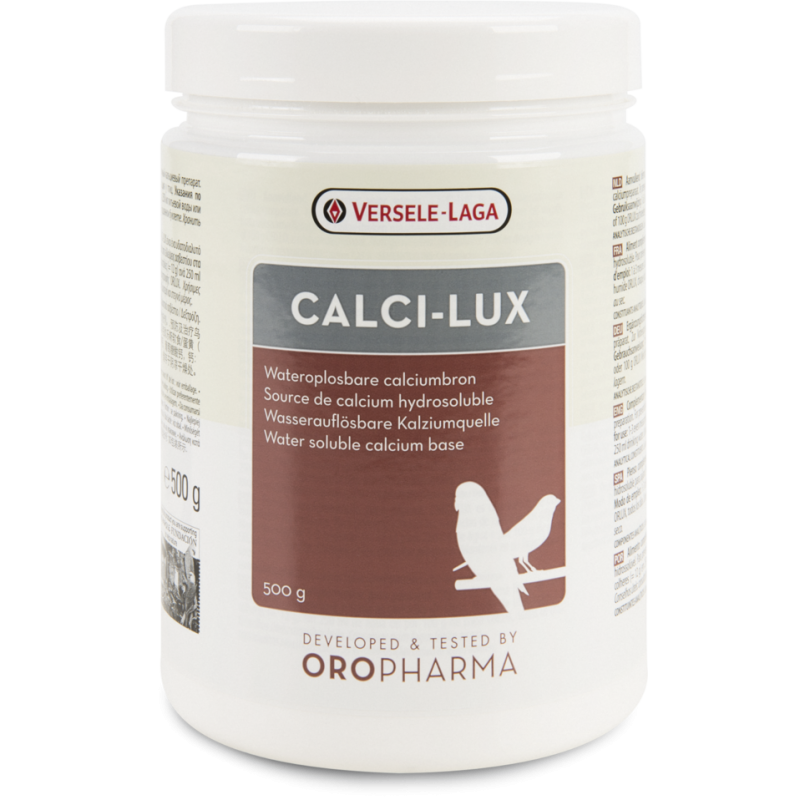 Oropharma Calci-Lux 500gr - Source de calcium hydrosoluble - oiseaux