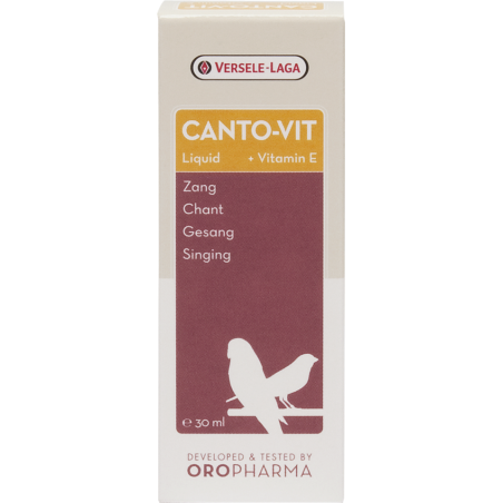 Oropharma Canto-Vit Liquid 30ml - Préparation avec extra vit. E pour stimuler le chant - oiseaux