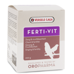 Oropharma Ferti-Vit 200gr - Mélange de vitamines pour la fertilité et la vitalité - oiseaux à 13,90 € - Versele-Laga - 460206...