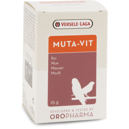 Oropharma Muta-Vit 25gr - Mélange de vitamines et de la méthionine pour la mue - oiseaux