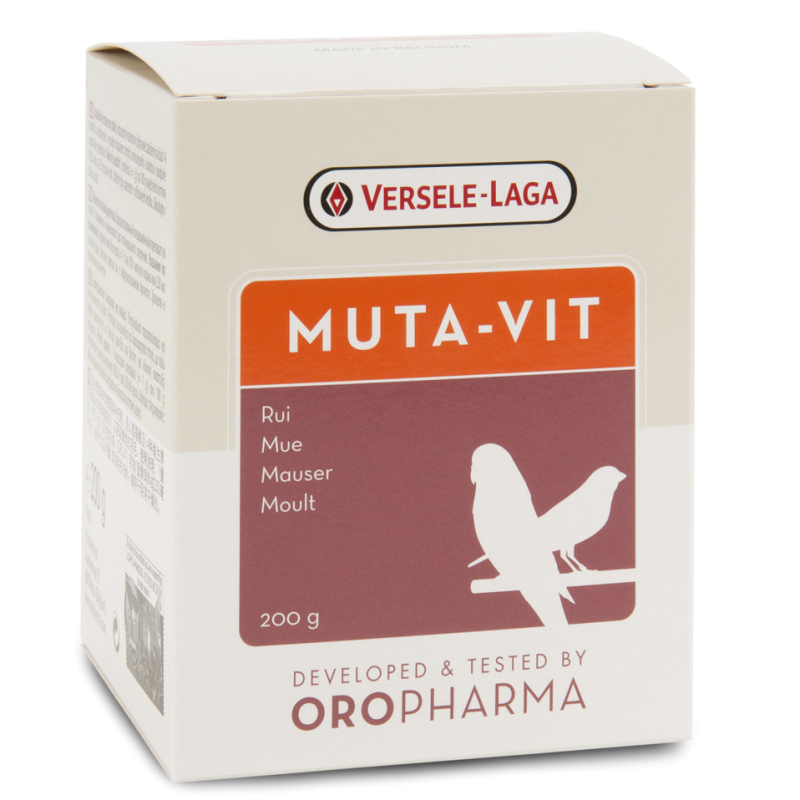 Oropharma Muta-Vit 200gr - Mélange de vitamines et de la méthionine pour la mue - oiseaux